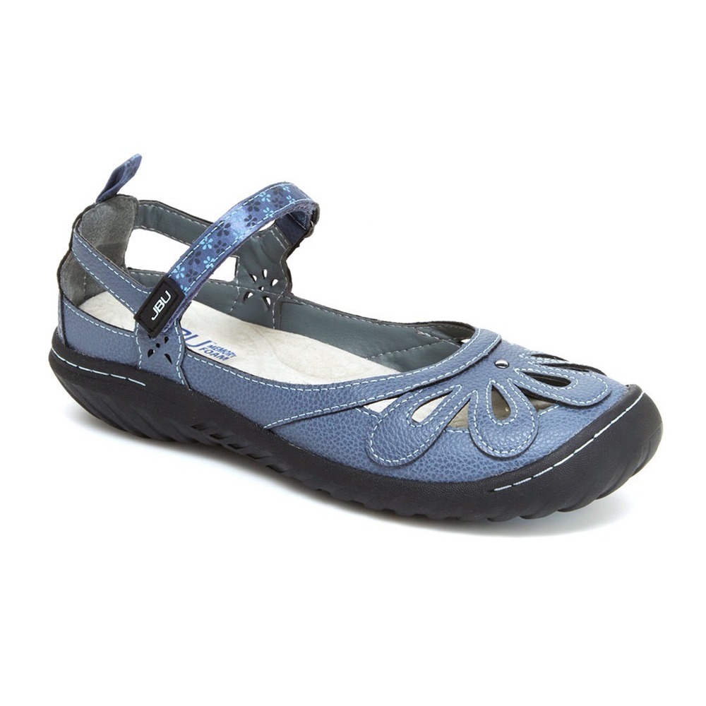 JBU Jambu Wildflower Encore‎ Blue Floral Mary Jane Flats Shoes Womens 9M